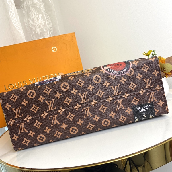 ルイヴィトンバッグ角部分ディテール